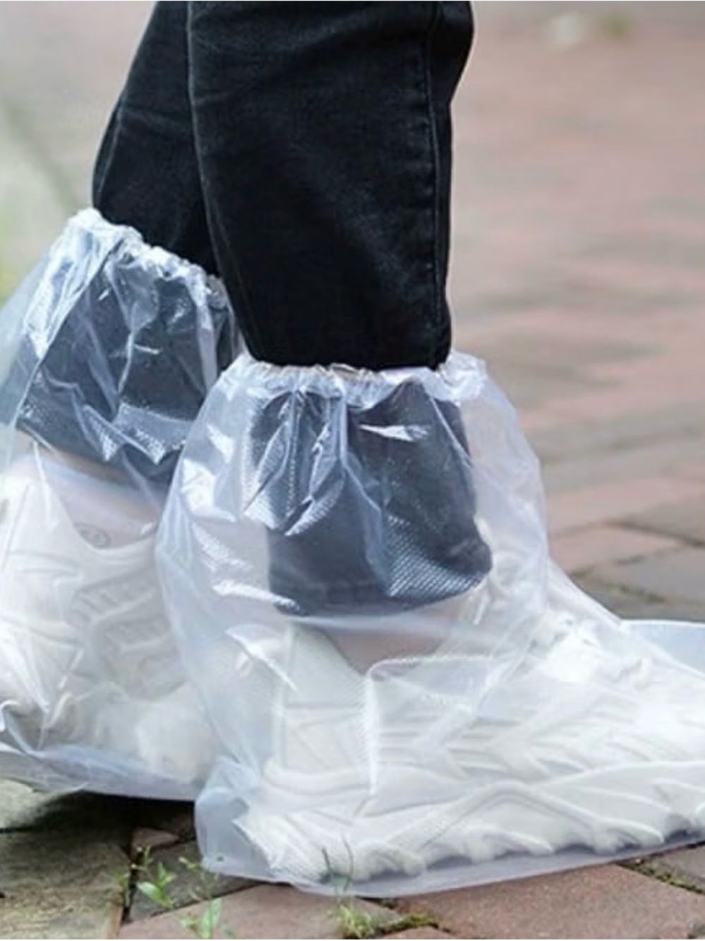 Disney Universal Disposable Clear Shoe Covers O/S Waterproof Foot Covers 8 pair